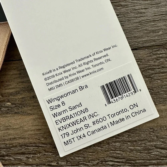 NWT Knix Size 8 wingwoman contour Bra Warm Sand Wireless 40D 42D 40DD 42DD 40E - Picture 9 of 11